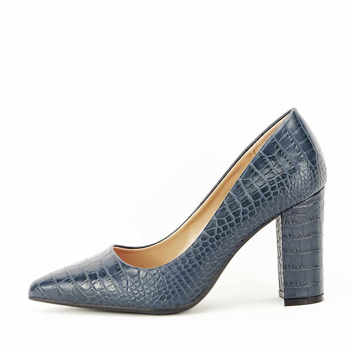 Pantofi bleumarin cu imprimeu Dalma