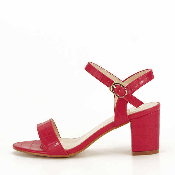 Sandale rosii cu imprimeu Violeta