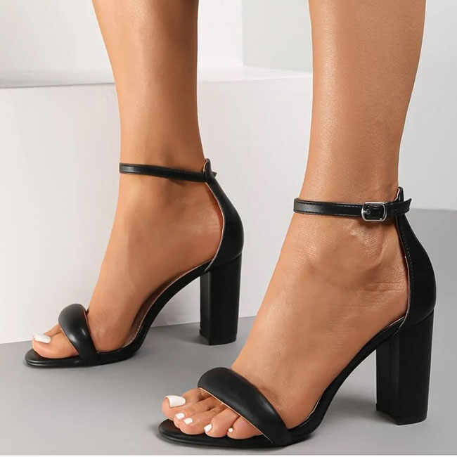 Sandale elegante negre BL6383 P0