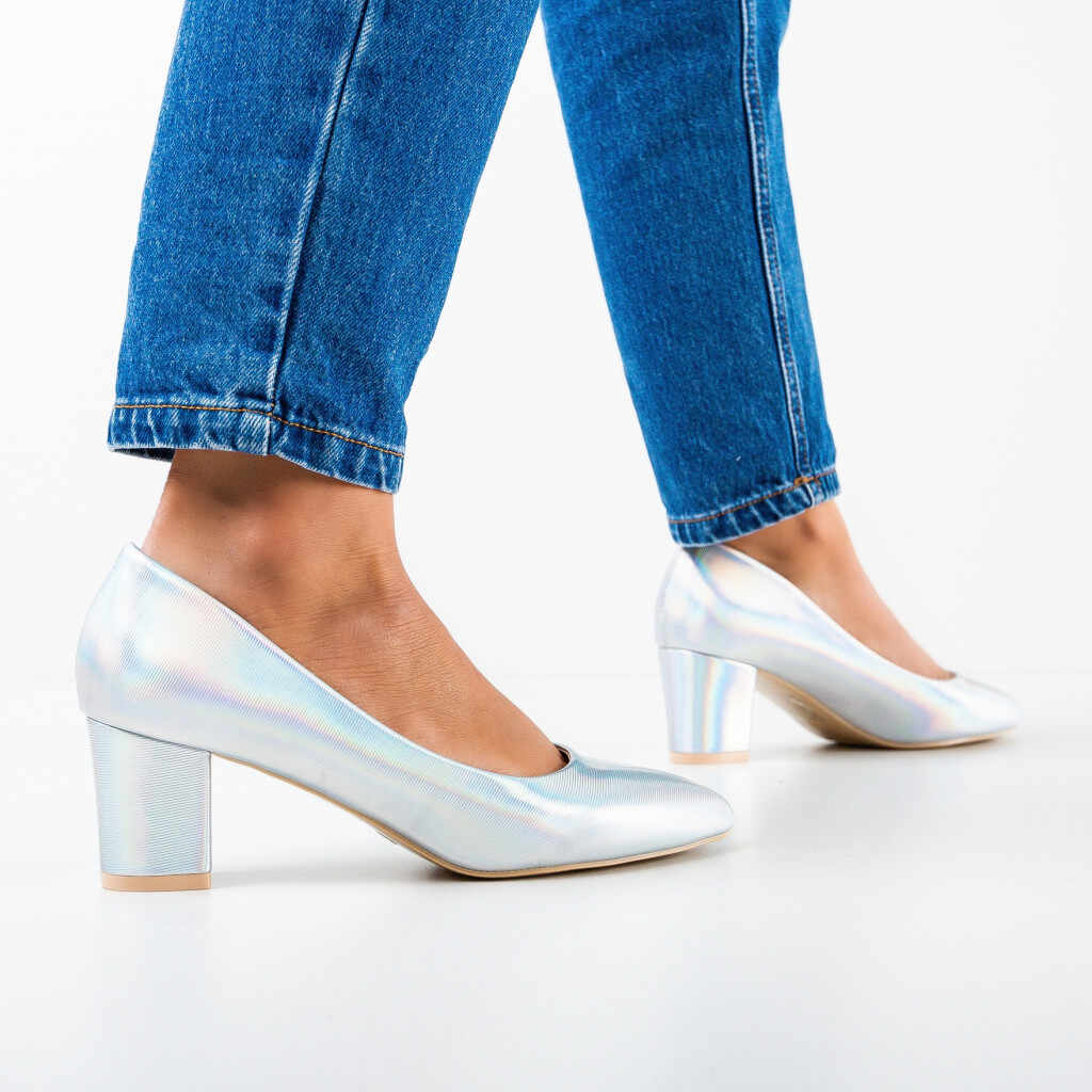 Pantofi dama Bone Argintii