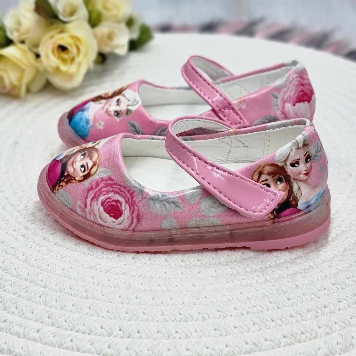 Pantofi Fata Roz Cu Luminite Alisa