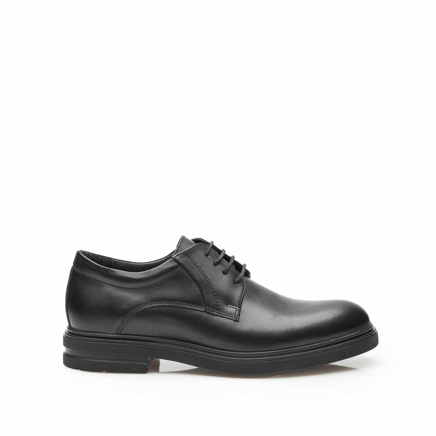 Pantofi casual barbati din piele naturala Leofex - 998 Negru Box