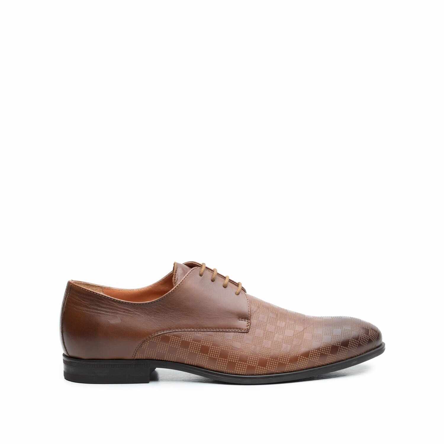 Pantofi eleganti barbati din piele naturala Leofex- 897 cognac