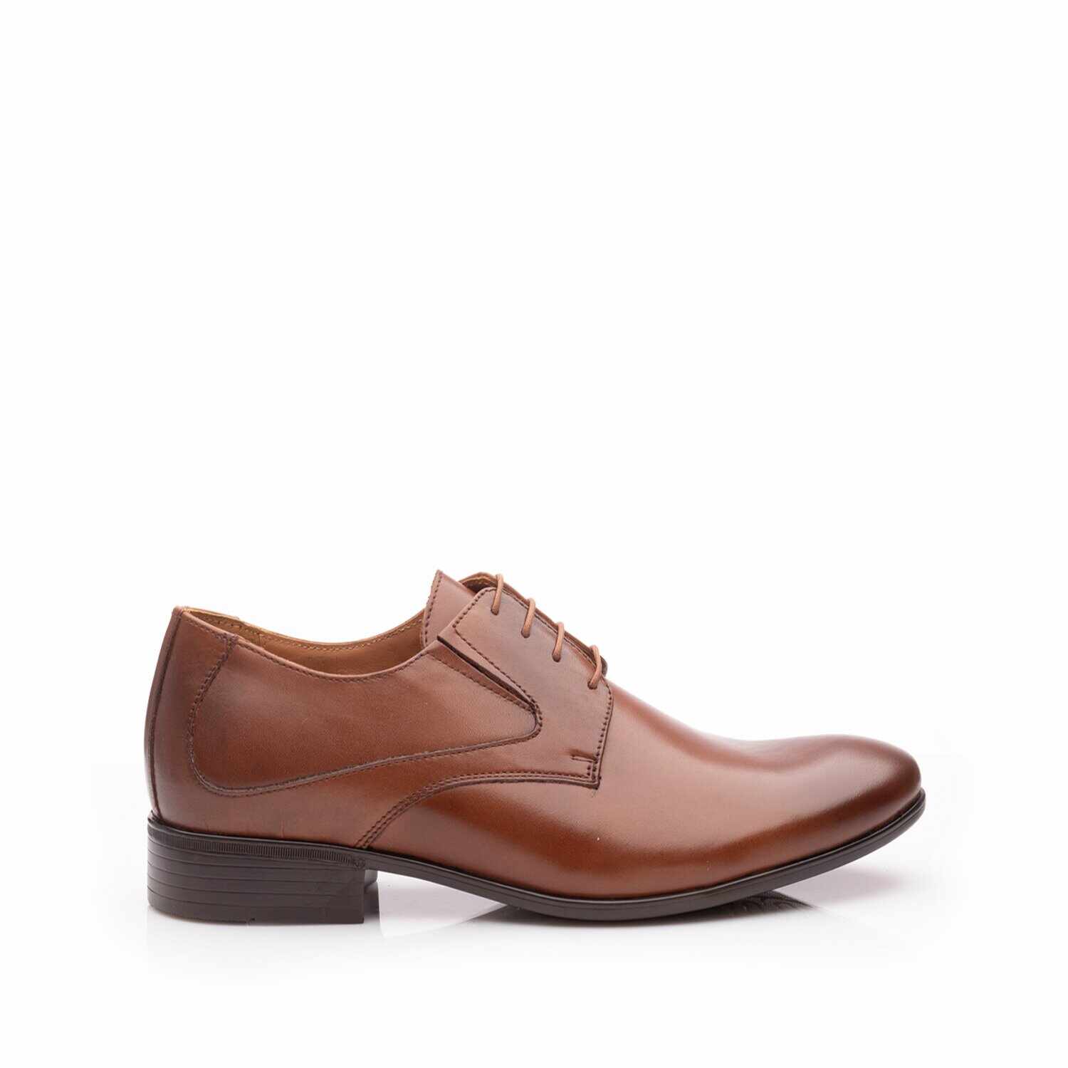 Pantofi eleganti barbati din piele naturala,Leofex - 690 Cognac box