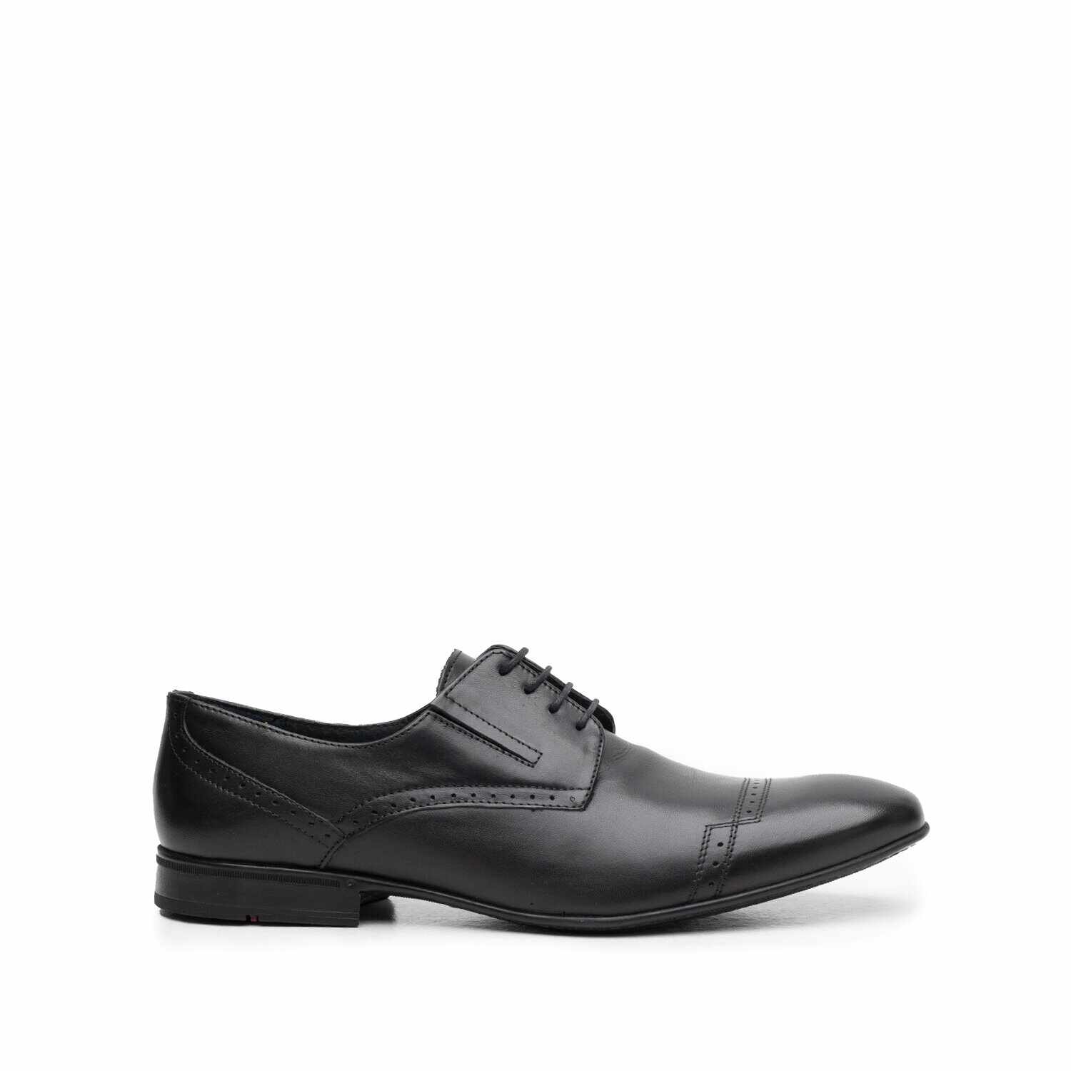 Pantofi eleganti barbati din piele naturala,Leofex - 791 negru box