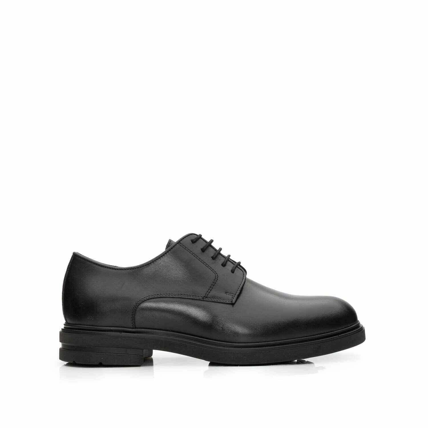 Pantofi casual barbati din piele naturala, Leofex - 699 Negru Box