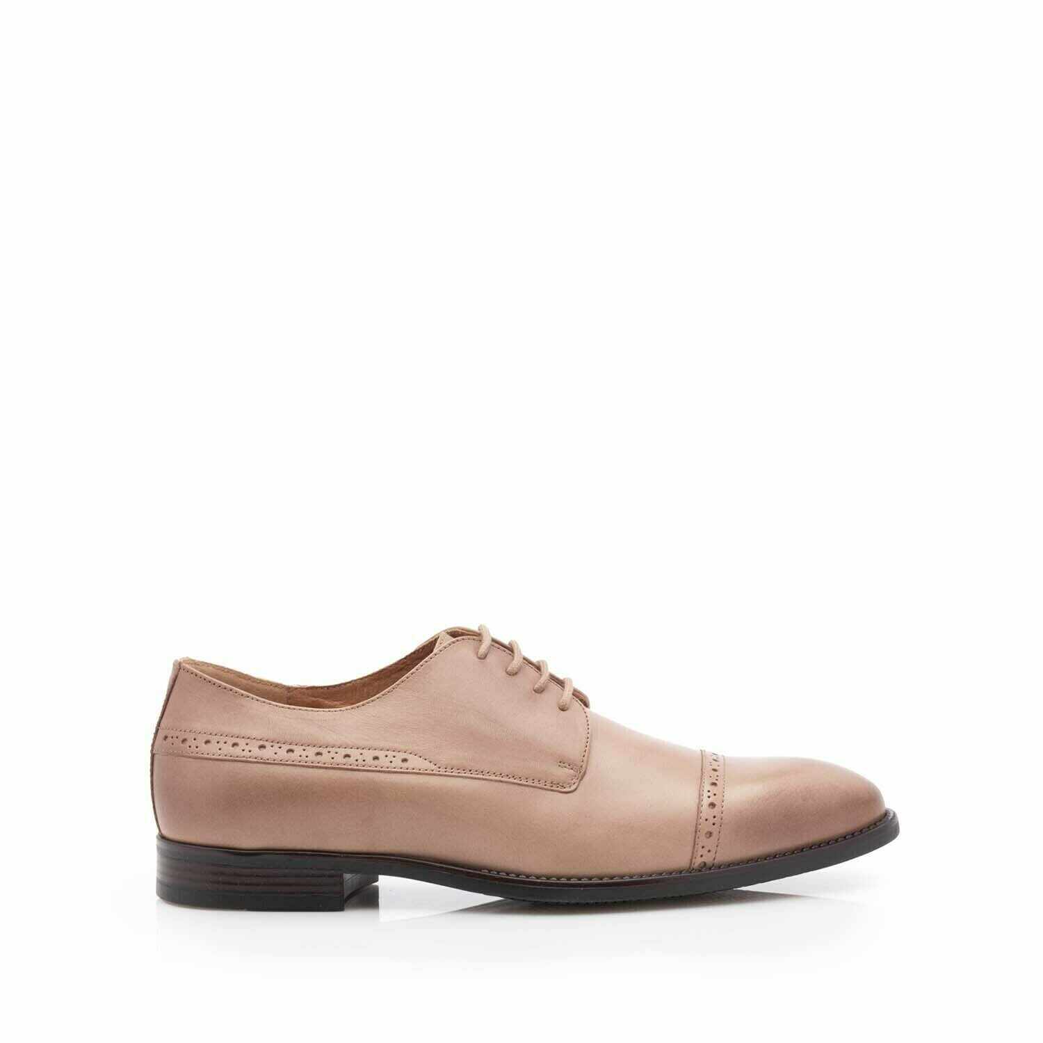 Pantofi eleganti barbati din piele naturala,Leofex - 510 Taupe Box