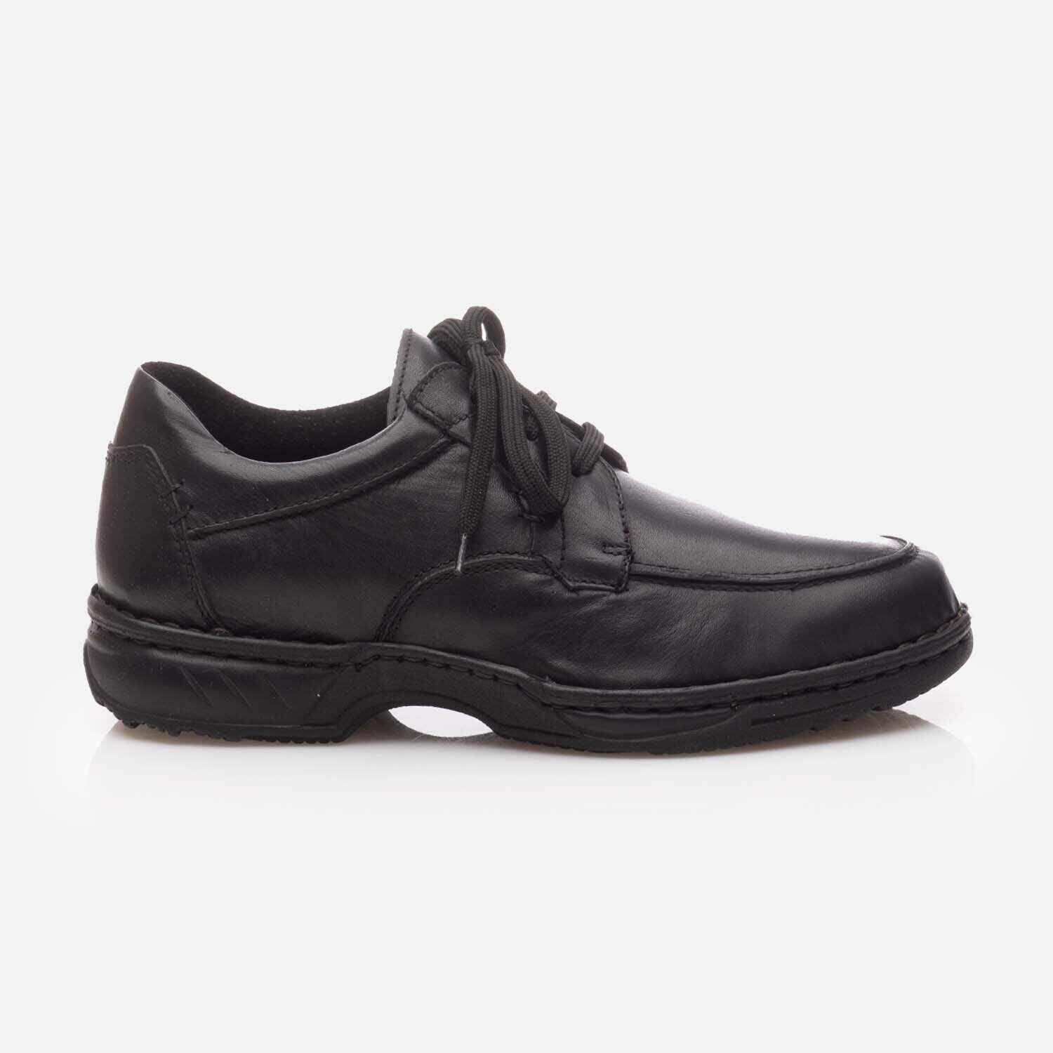 Pantofi casual bărbați din piele naturală - 9325 Negru Box
