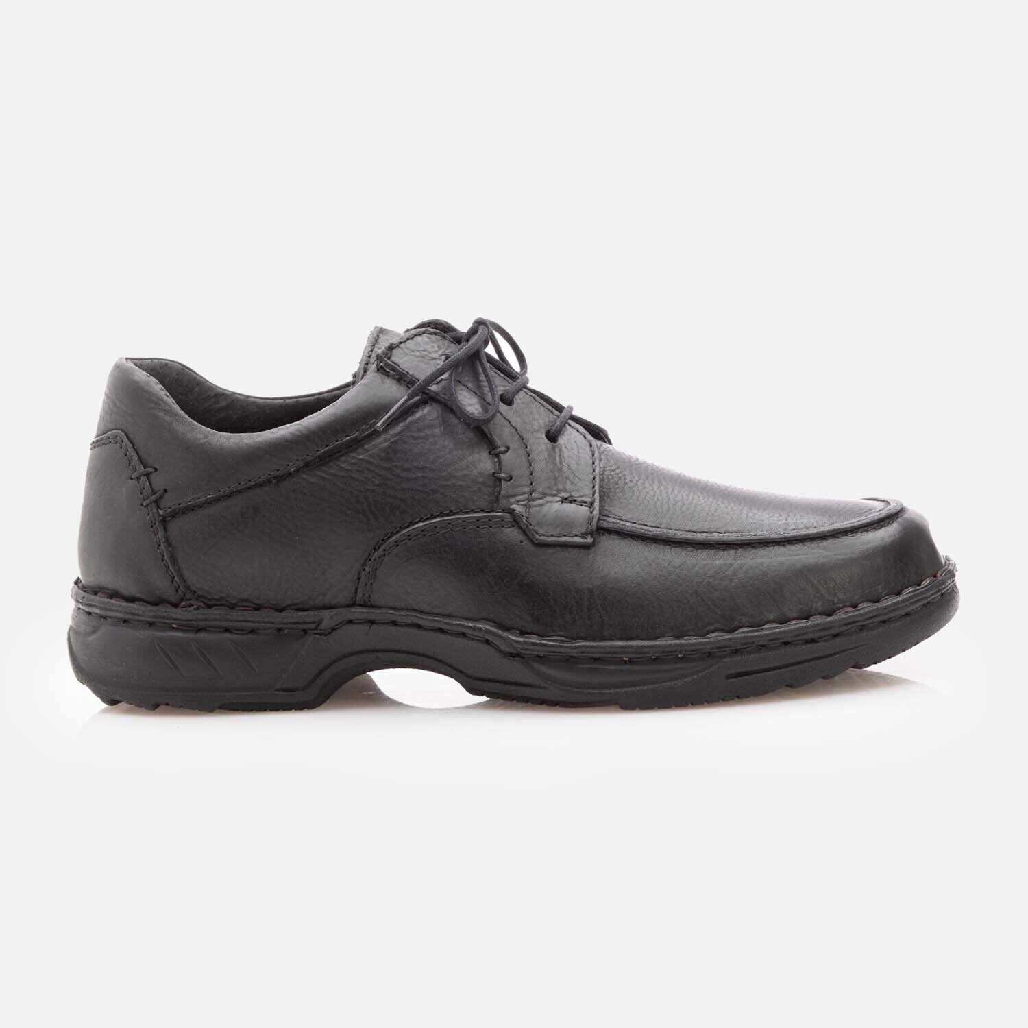 Pantofi casual bărbați din piele naturală - 9325 Negru Presat Box