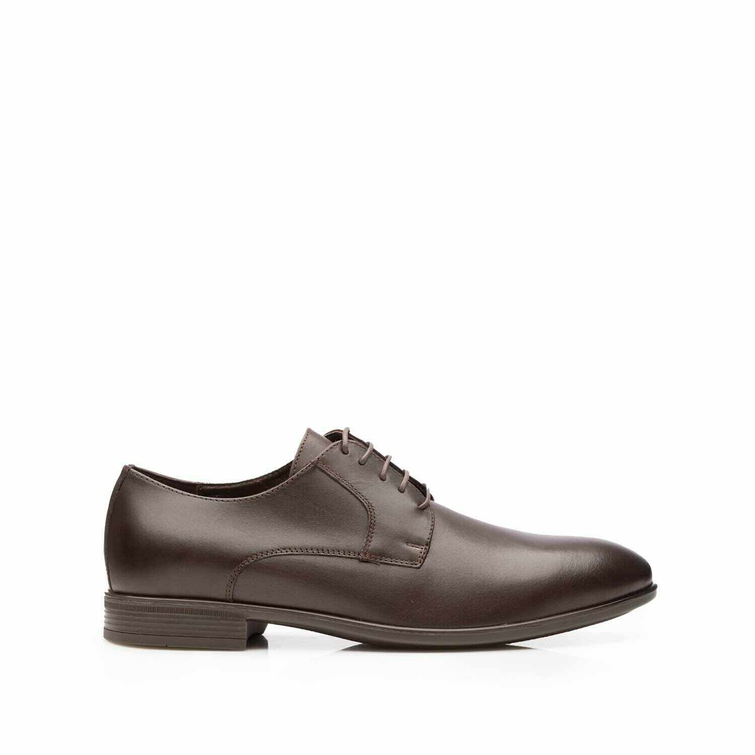 Pantofi eleganţi bărbaţi din piele naturală, Leofex - 622 Mogano box