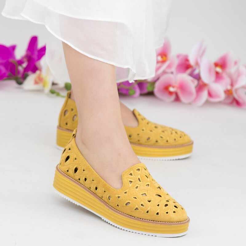 Pantofi Casual Dama DS5 Yellow | Mei