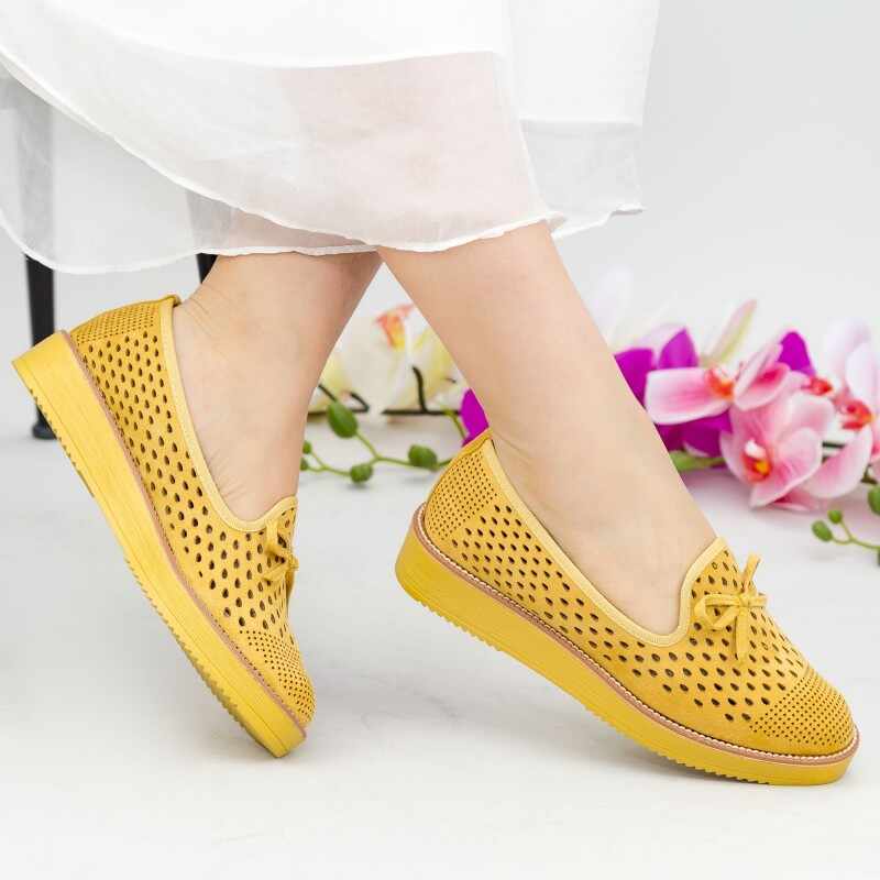Pantofi Casual Dama DS6 Yellow | Mei