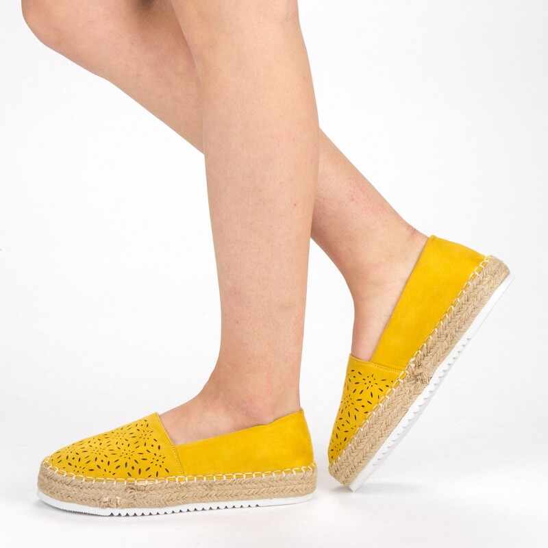 Pantofi Casual Dama FD37 Yellow | Mei
