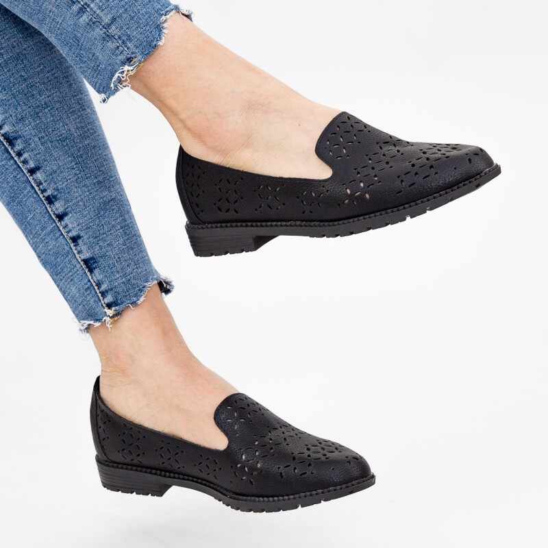 Pantofi Casual Dama YEH10 Black | Mei