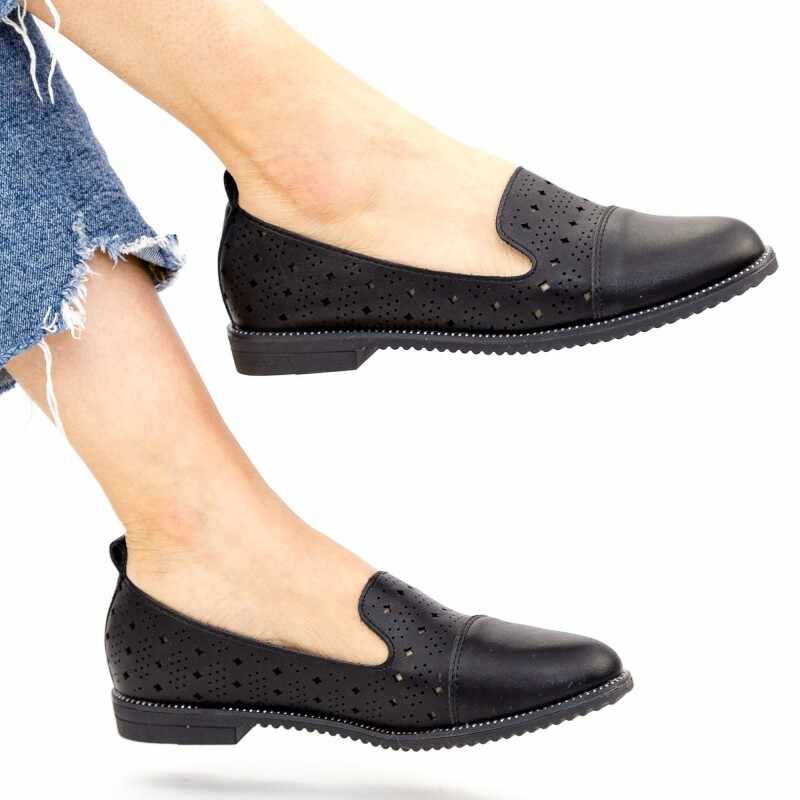 Pantofi Casual Dama YEH15 Black | Mei