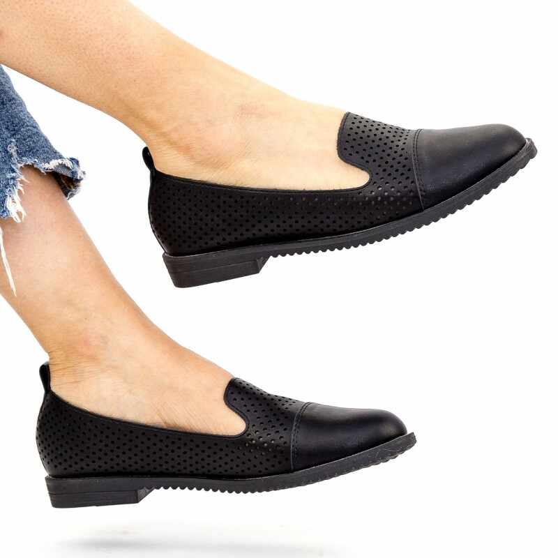 Pantofi Casual Dama YEH2 Black | Mei