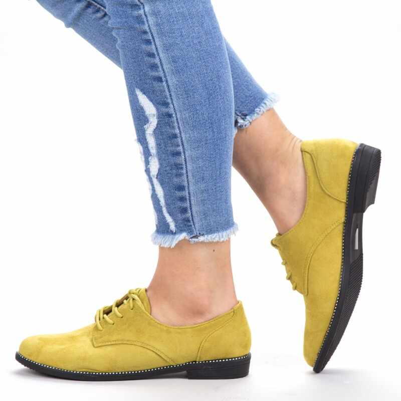 Pantofi Casual Dama YT21 Yellow | Mei