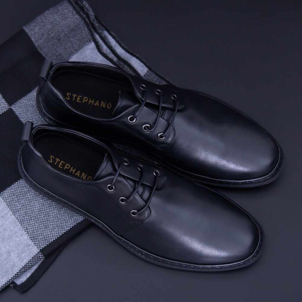 Pantofi Barbati din piele naturala KL6805 Black | Stephano