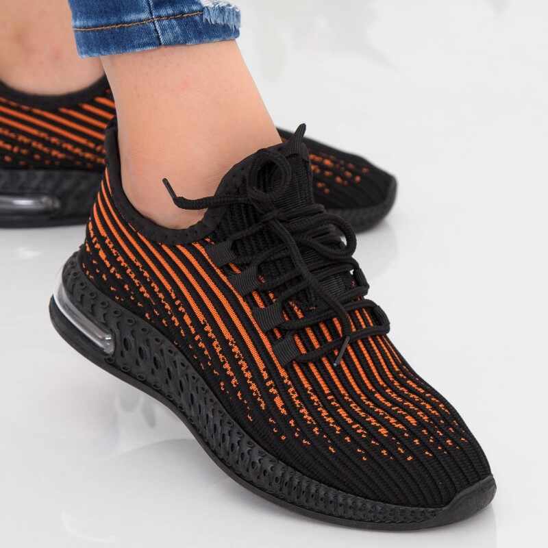 Pantofi Sport Dama LGGH1 Black-Orange | Mei