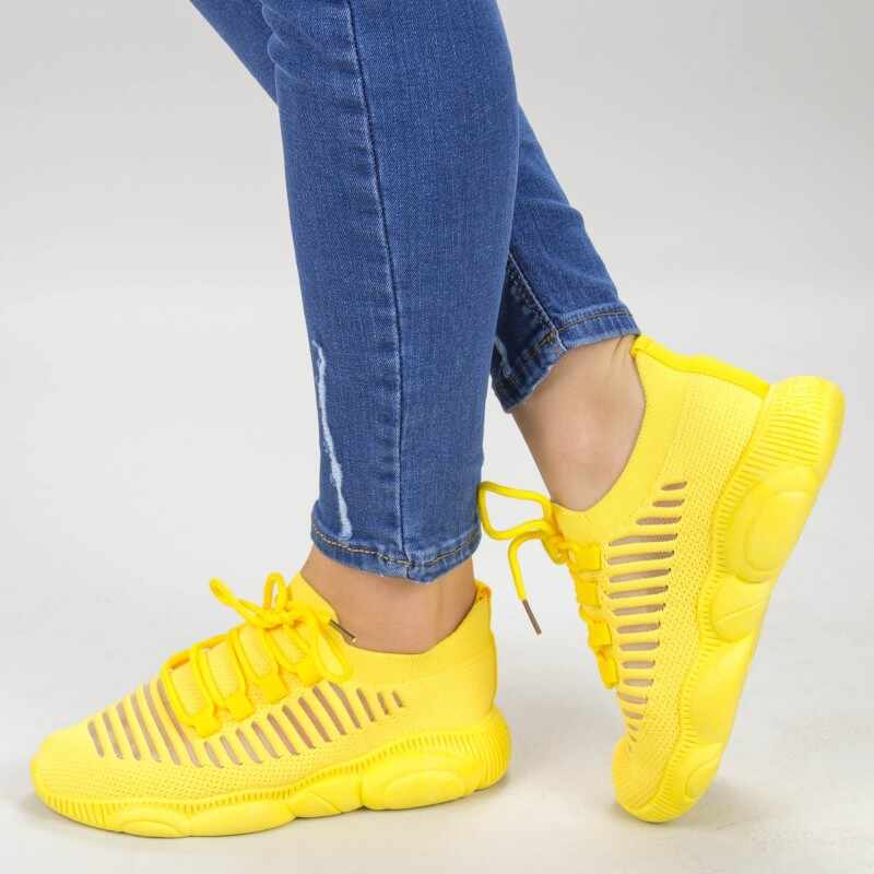 Pantofi Sport Dama YQ60 Yellow | Mei