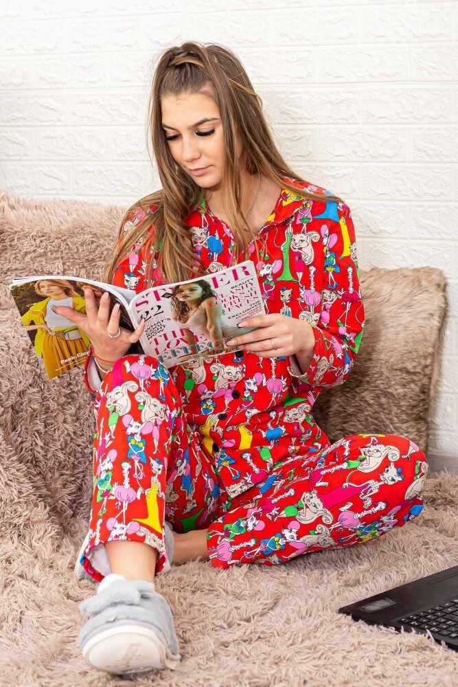 Pijama Dama 5625 Rosu | Fashion