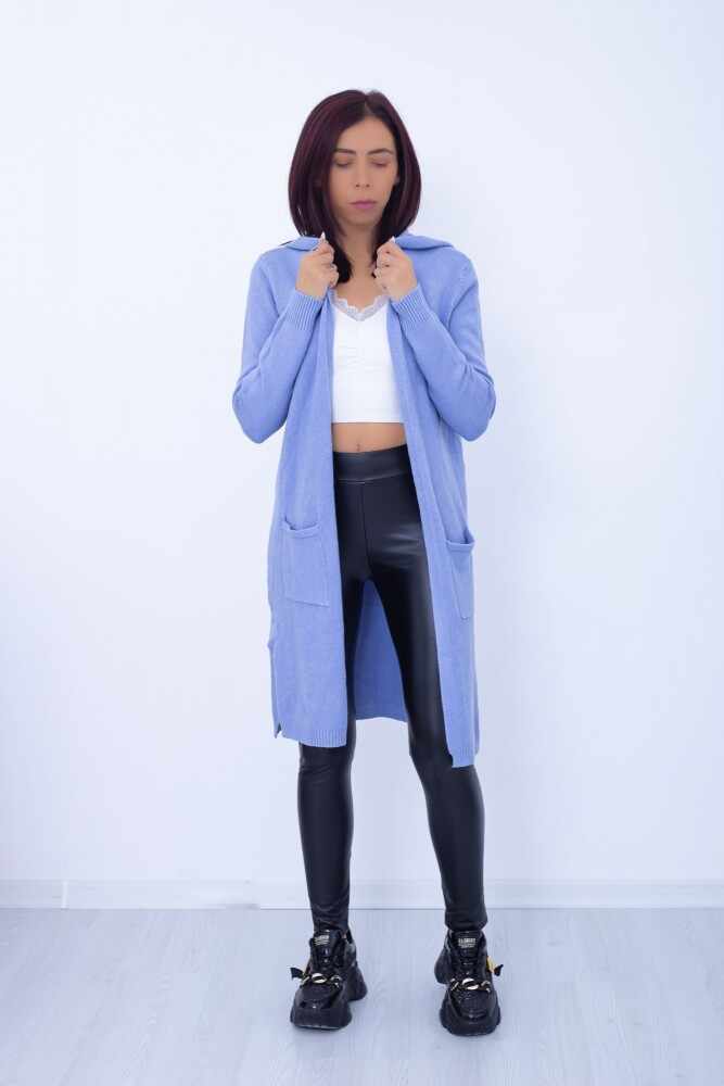 Cardigan Dama QF1886-1 Albastru | Fashion