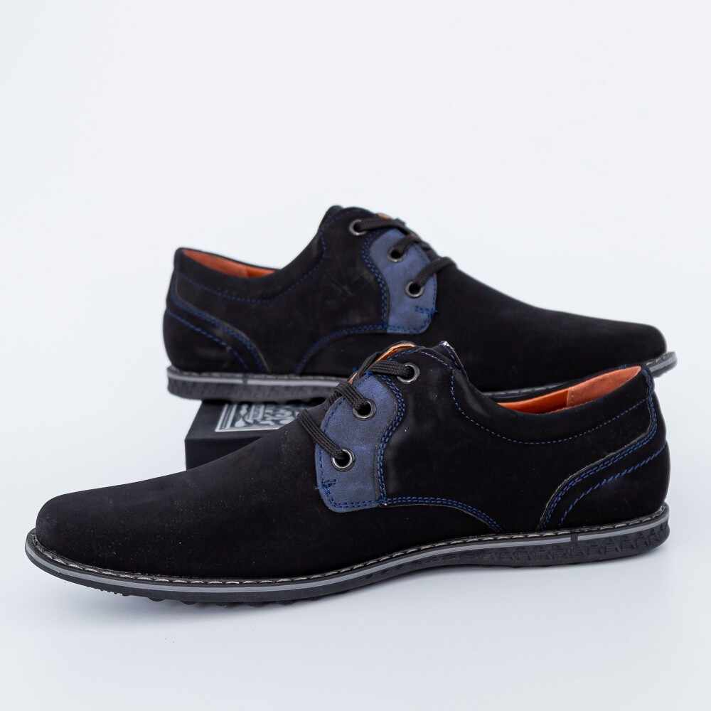 Pantofi Barbati D23-1A Negru | Fashion