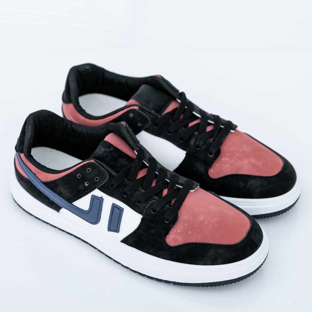 Pantofi Sport Barbati AJ03-1 Negru-Caramiziu | Fashion
