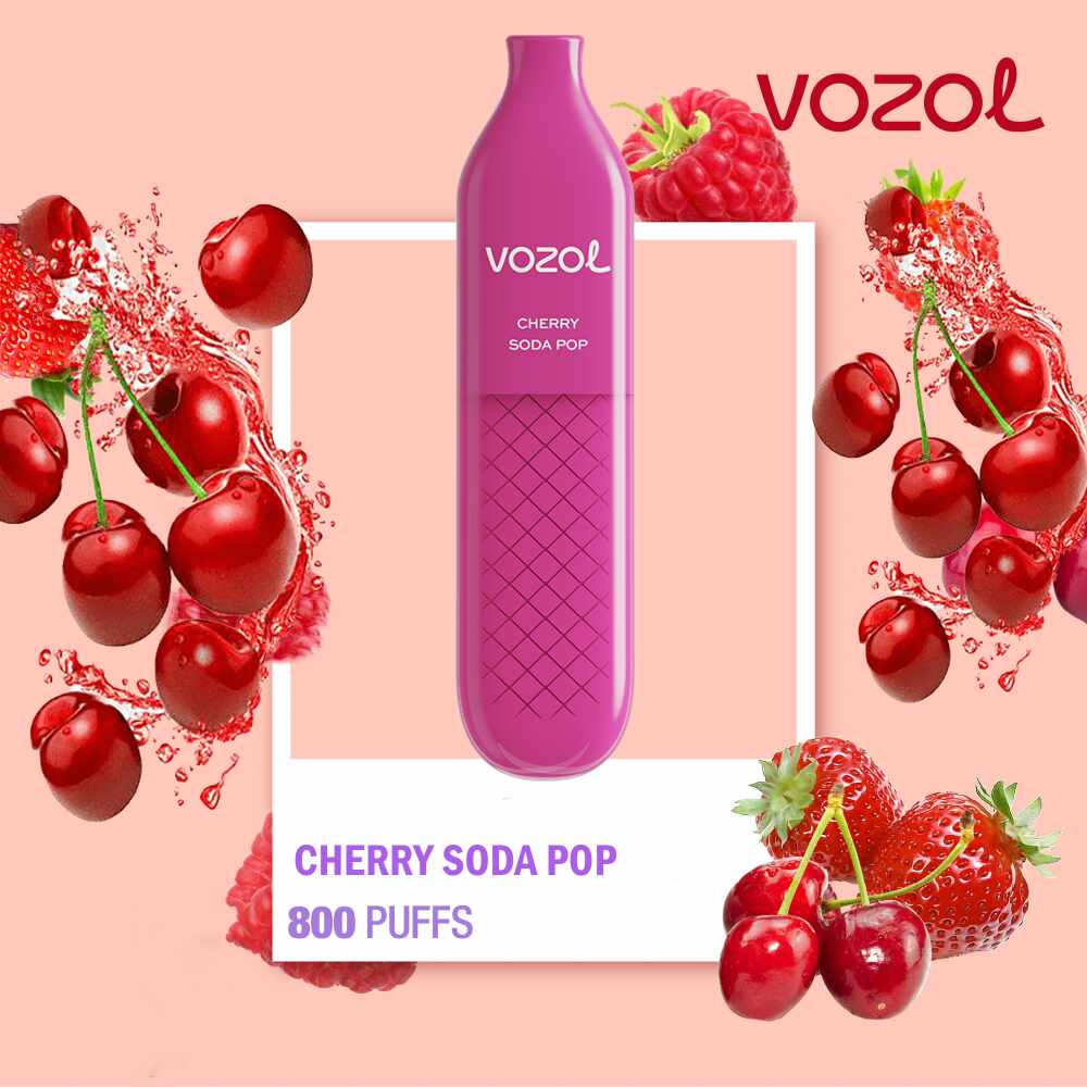 Narghilea electronica de unica folosinta ALIEN800 Cherry Soda Pop Vozol
