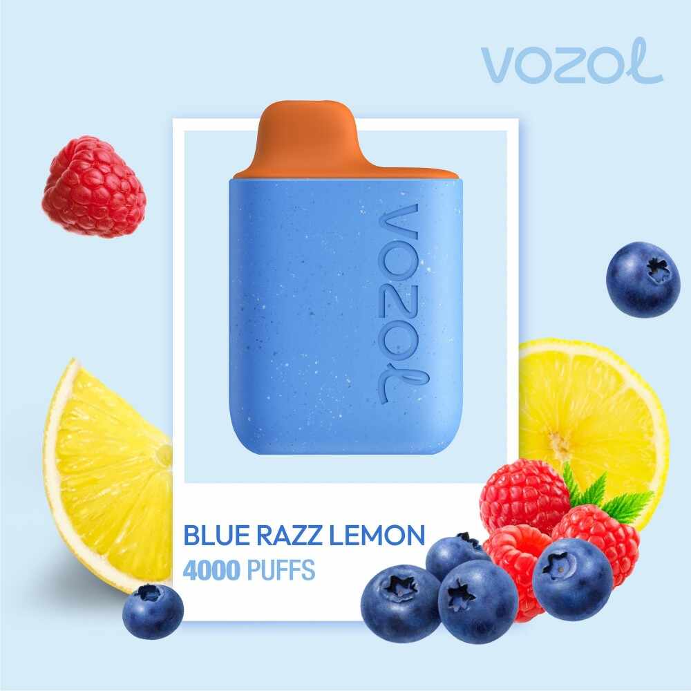 Narghilea electronica de unica folosinta STAR4000 Blue Razz Lemon Vozol