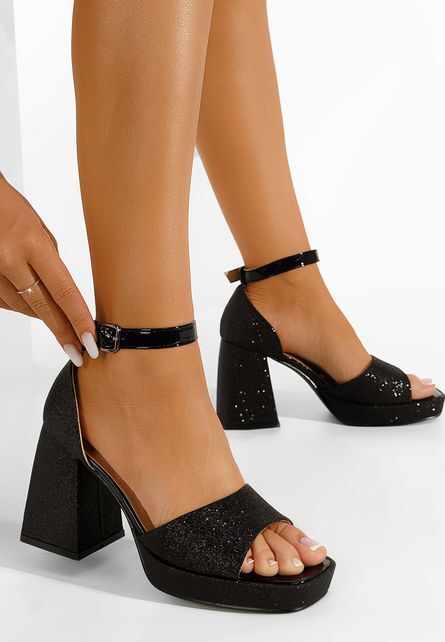 Sandale dama elegante negre Roda