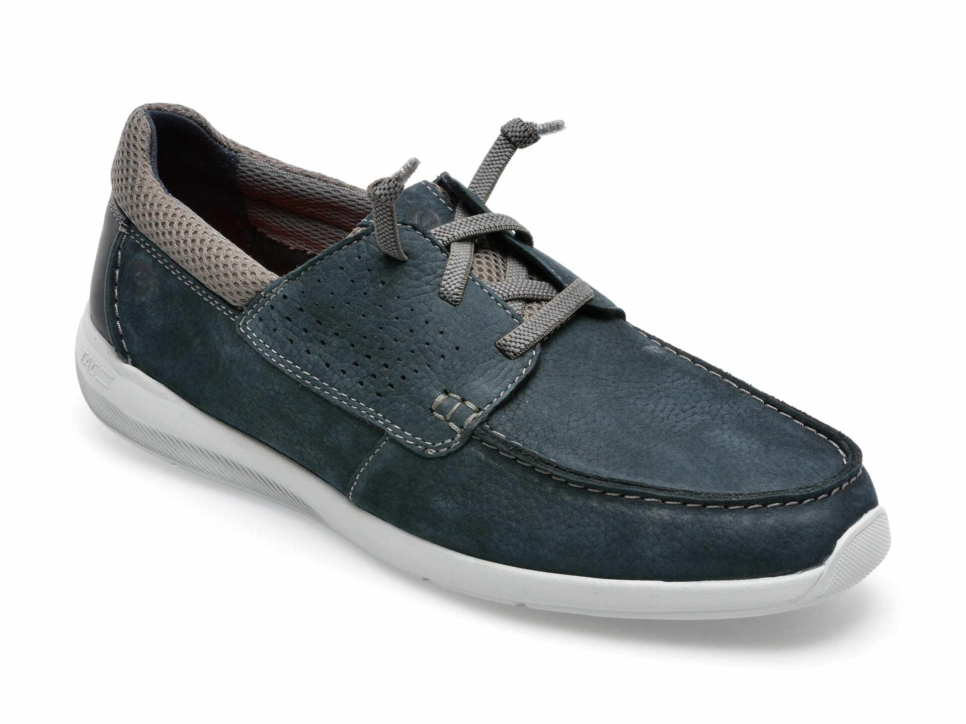 Pantofi CLARKS bleumarin, GORWIN MOC-2, din nabuc