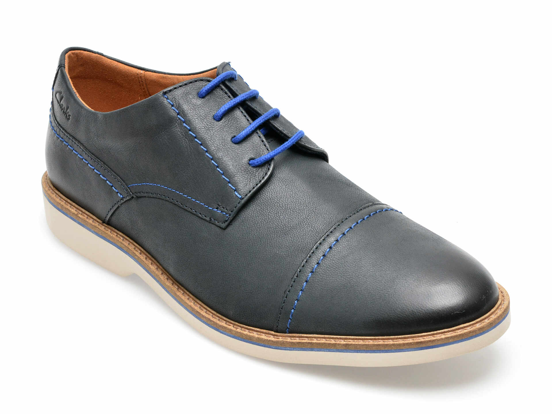 Pantofi CLARKS bleumarin, ATTICUS LT CAP 0912, din piele naturala