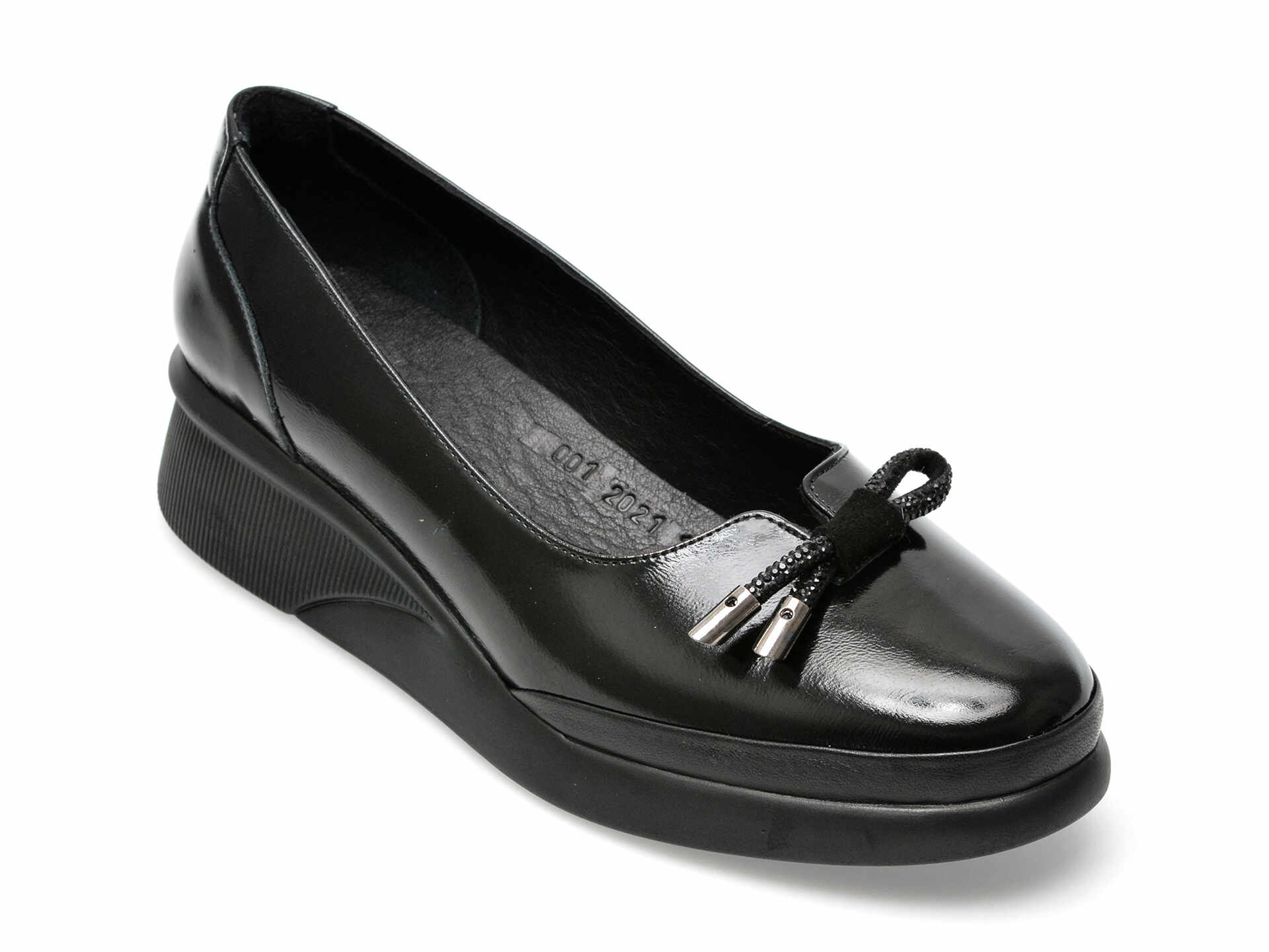 Pantofi GRYXX negri, 12021, din piele naturala lacuita