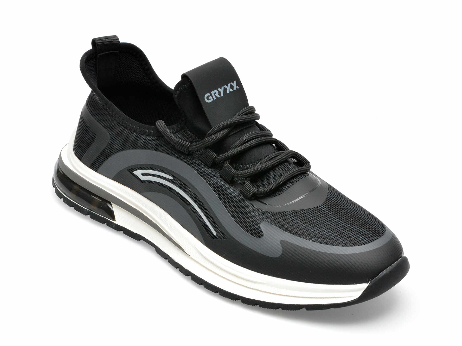 Pantofi sport GRYXX negri, X600016, din material textil