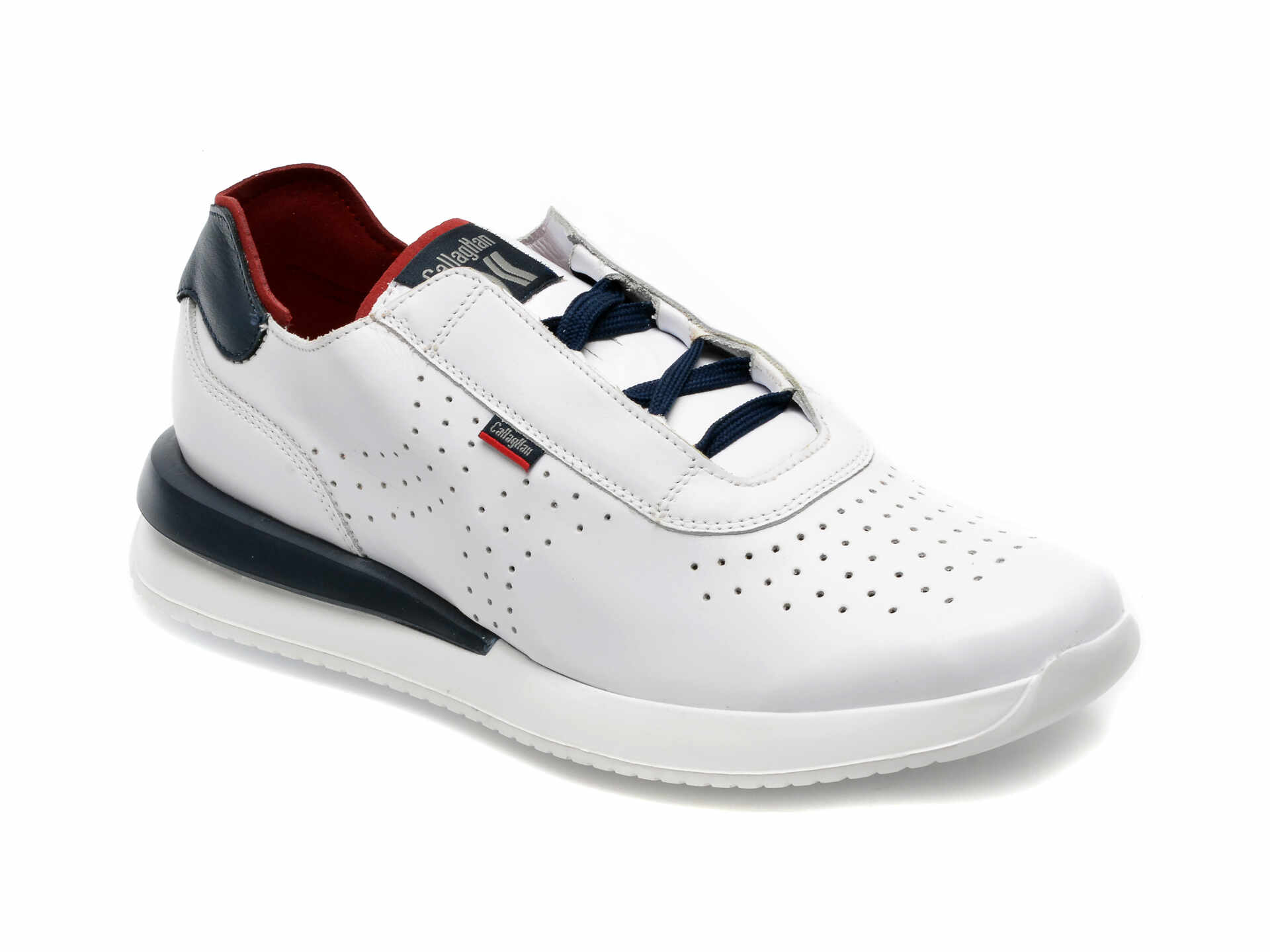 Pantofi CALLAGHAN albi, 51101, din piele naturala