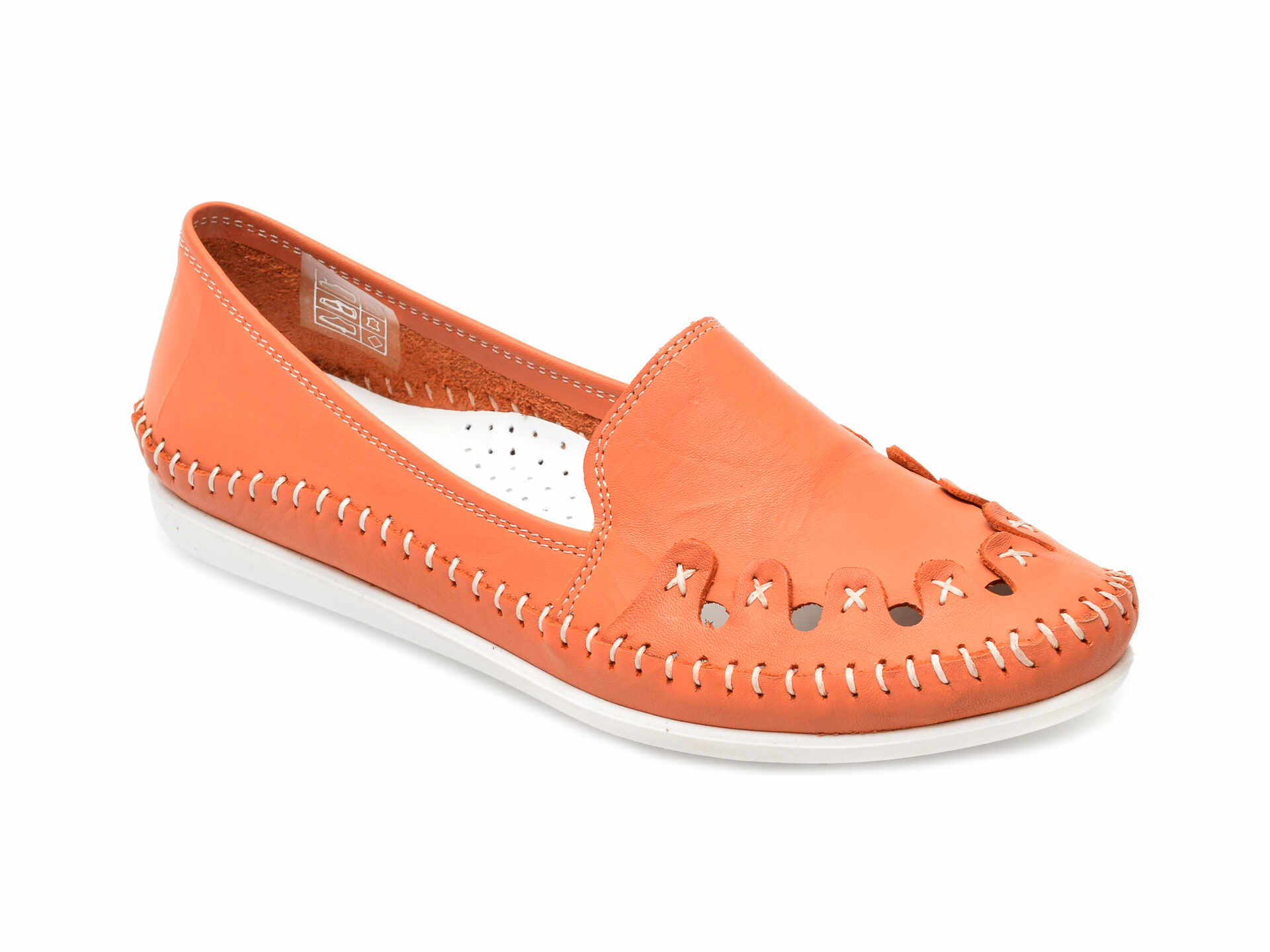 Pantofi FLAVIA PASSINI portocalii, 429, din piele naturala