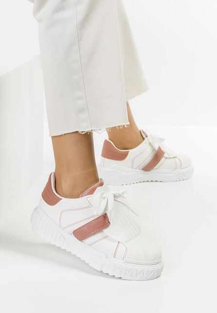 Sneakers dama Verna albi V4