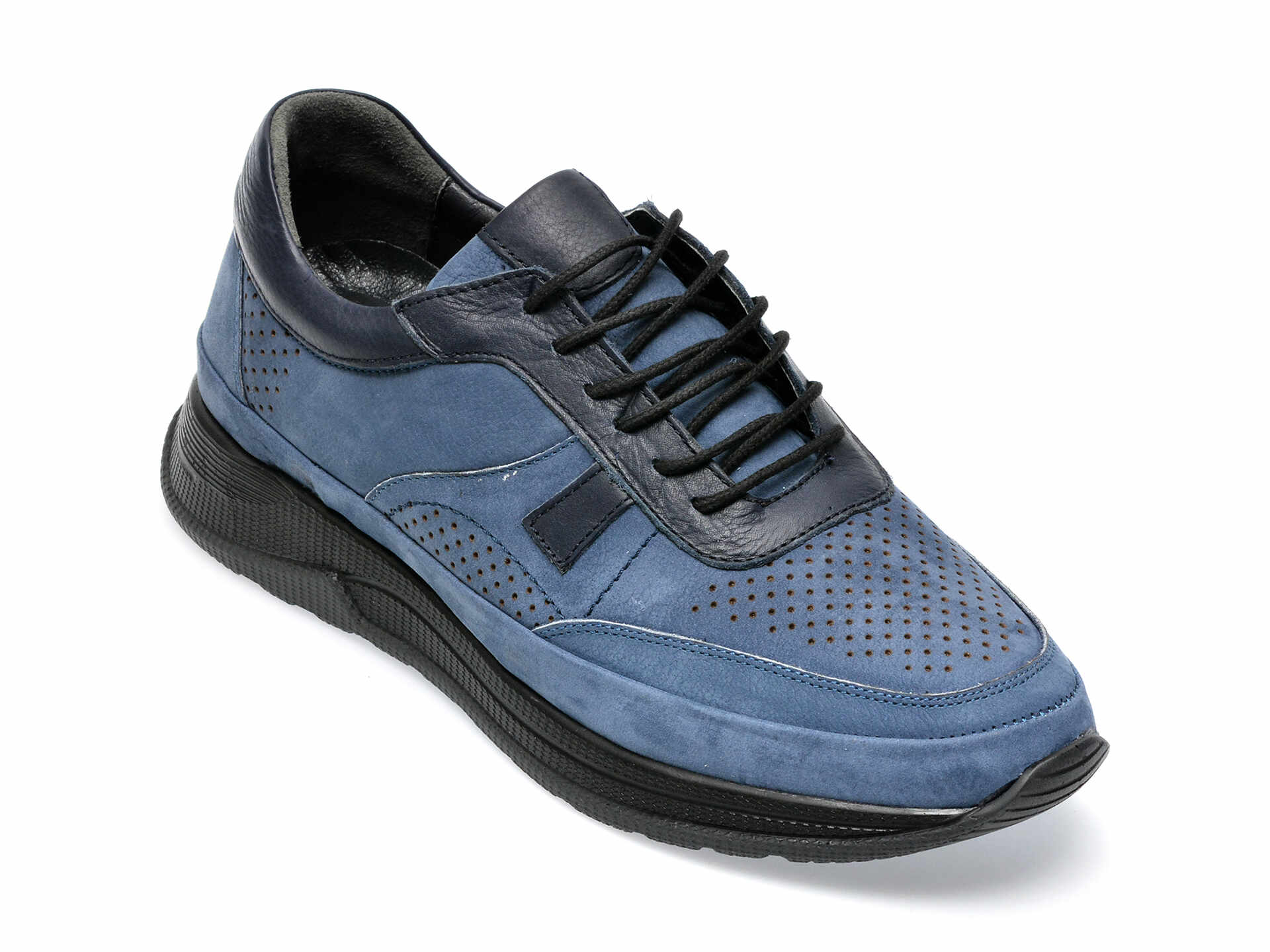 Pantofi AXXELLL albastri, SY901A, din nabuc