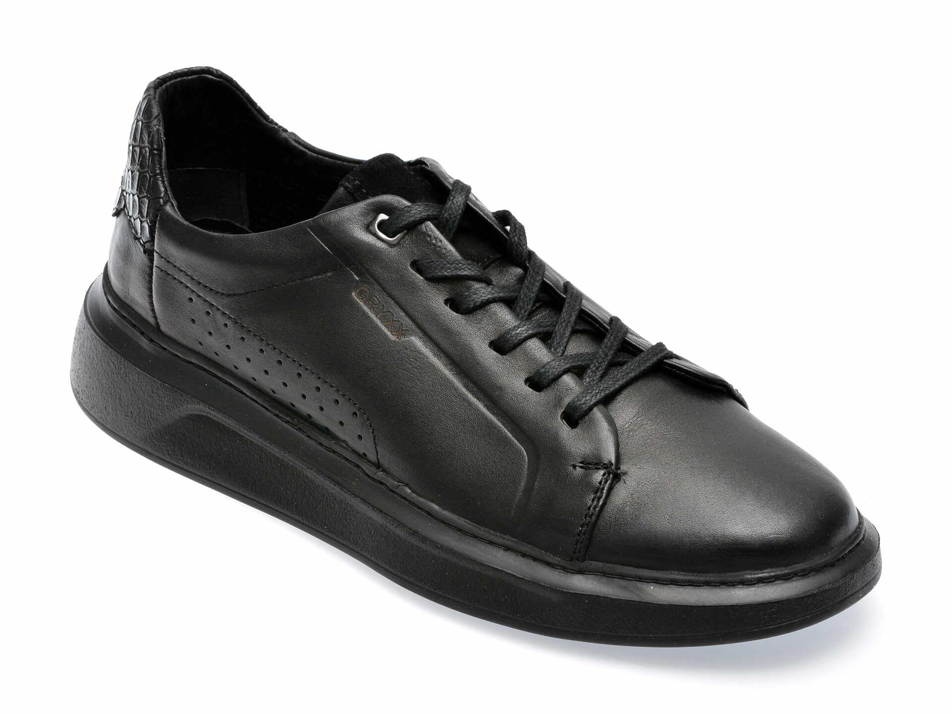 Pantofi GRYXX negri, M6398, din piele naturala