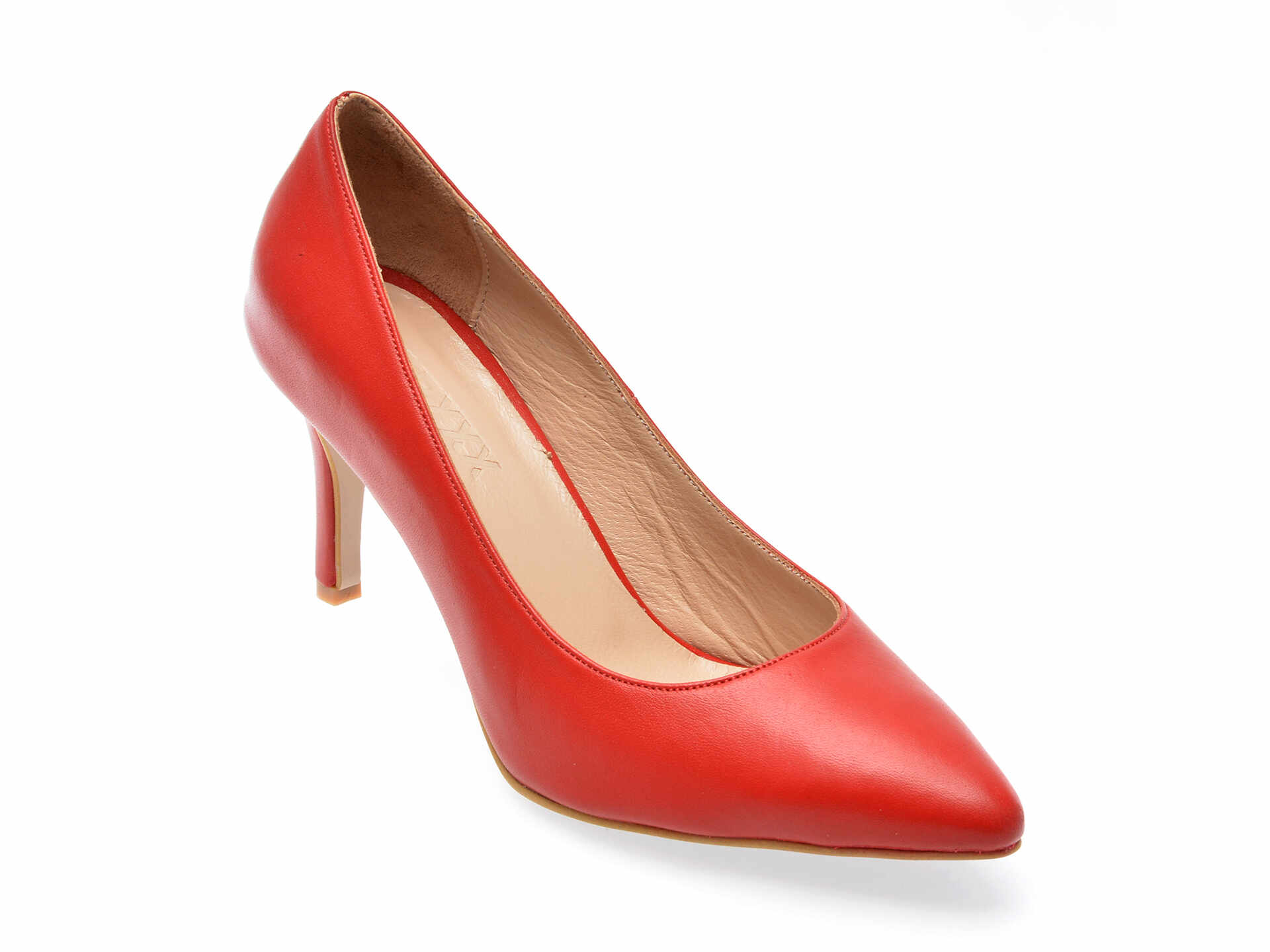 Pantofi GRYXX rosii, 113, din piele naturala