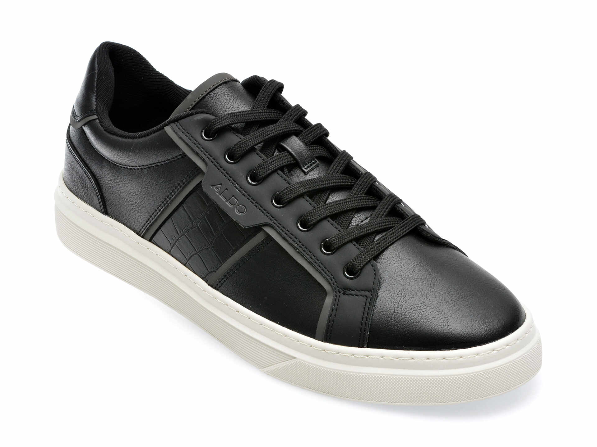 Pantofi ALDO negri, COURTLINE001, din piele ecologica