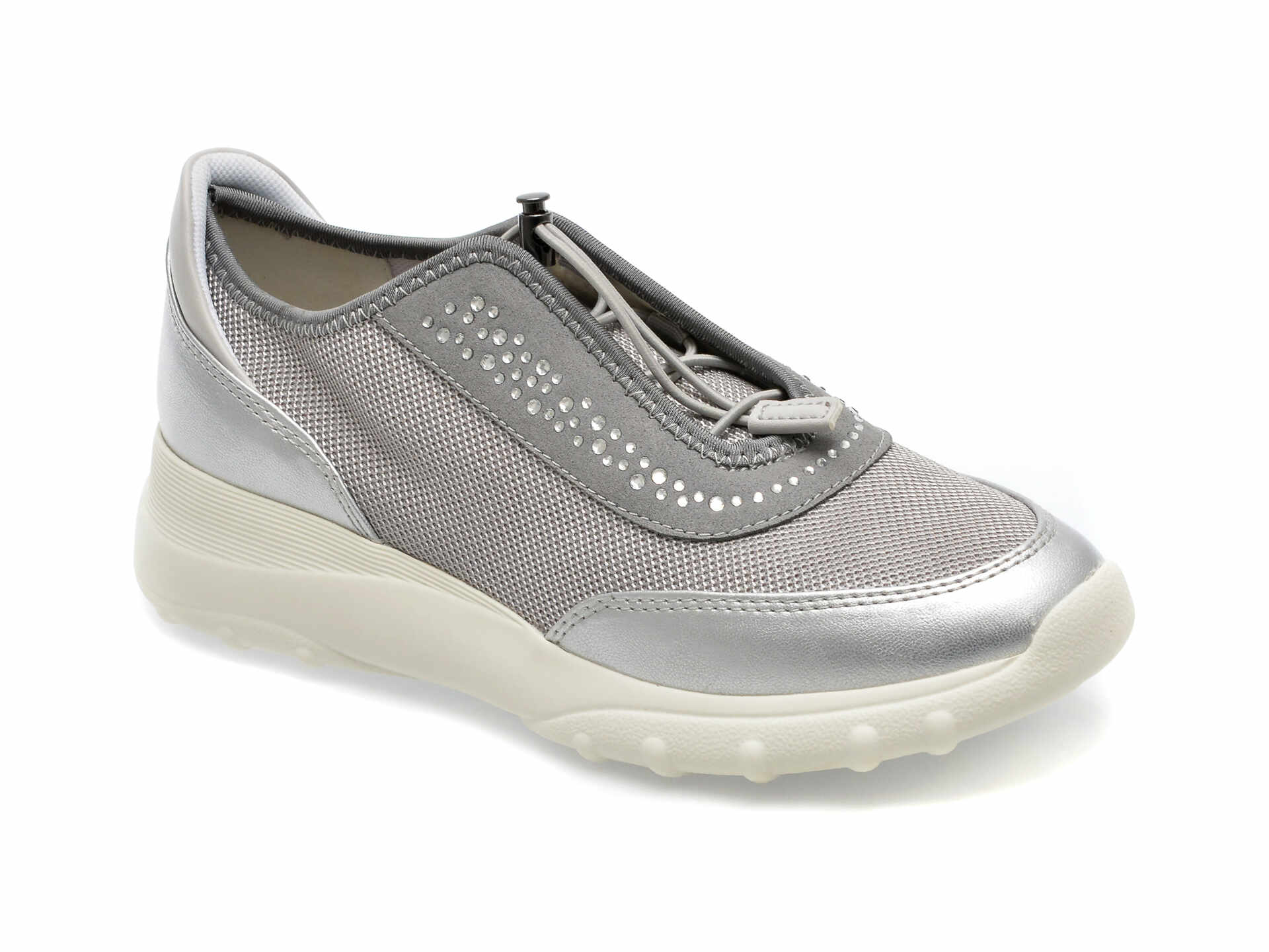 Pantofi GEOX gri, D35LPC, din piele ecologica