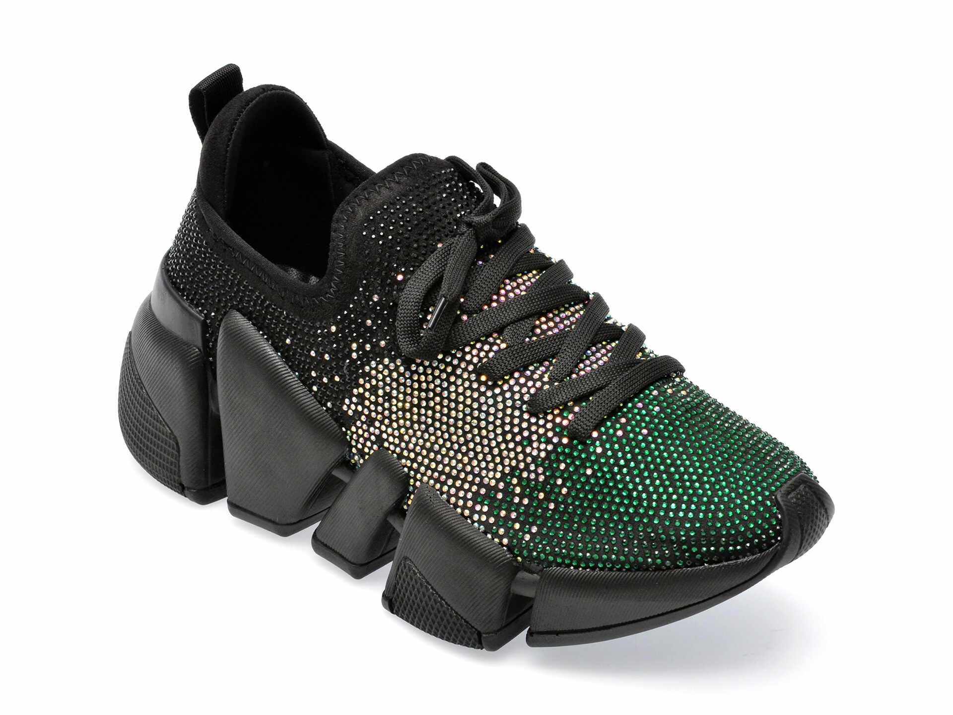 Pantofi GRYXX negri, P1451, din material textil