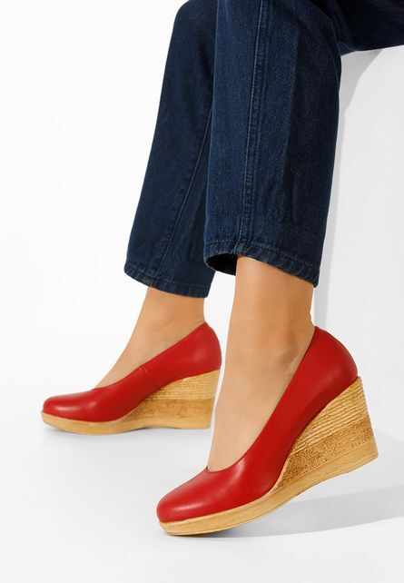 Pantofi cu platforma rosii Zola V3