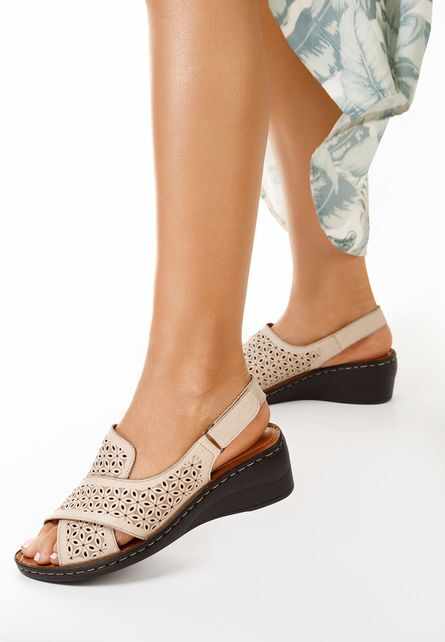 Sandale cu platforma Maricia Bej