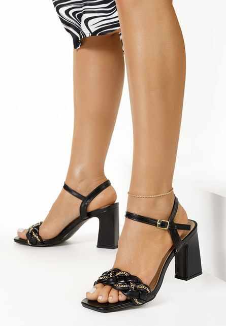 Sandale dama elegante negre Felecia