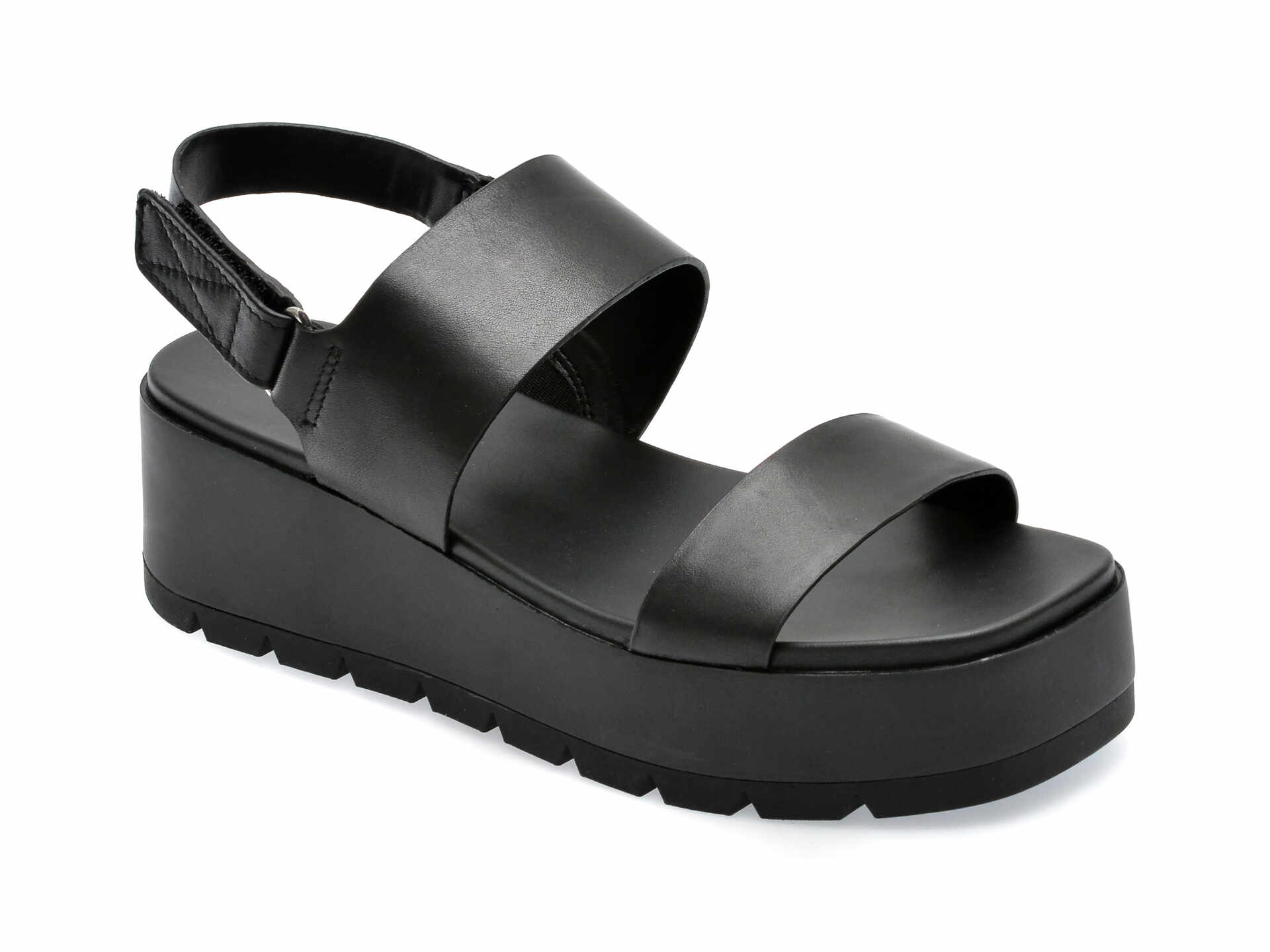 Sandale ALDO negre, THILA001, din piele naturala