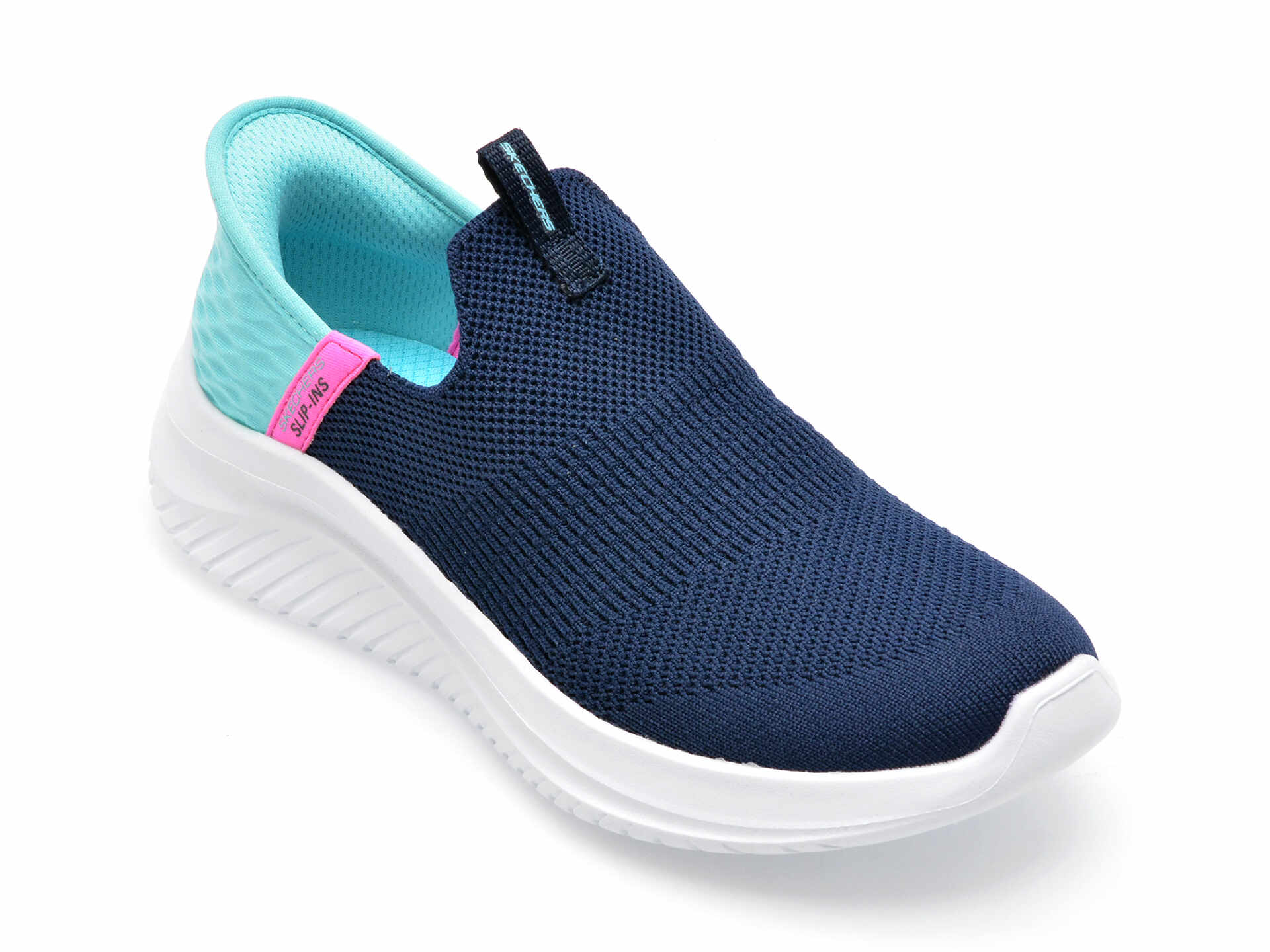 Pantofi SKECHERS bleumarin, ULTRA FLEX 3.0, din piele ecologica