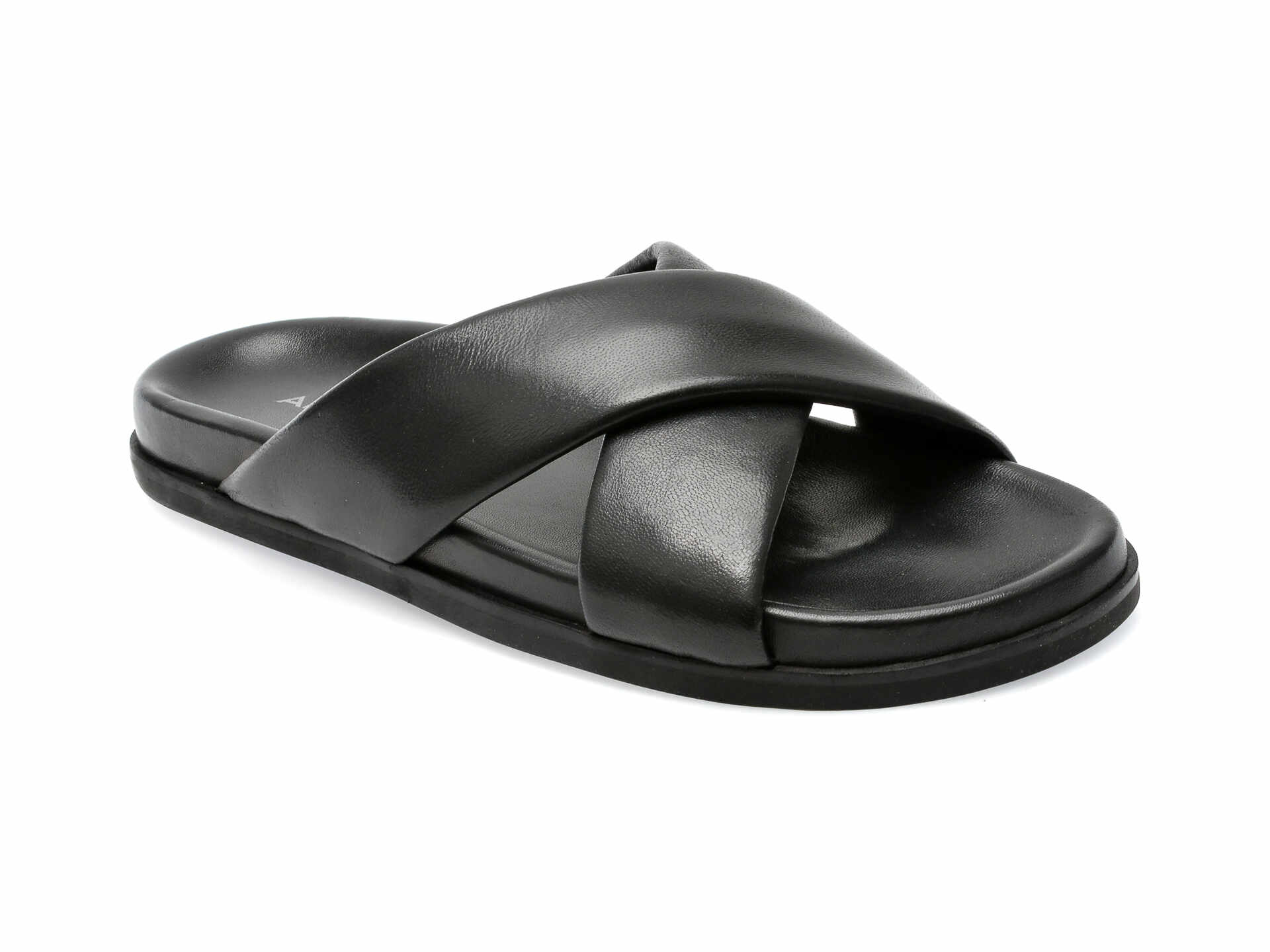 Papuci ALDO negre, QUEILES001, din piele naturala